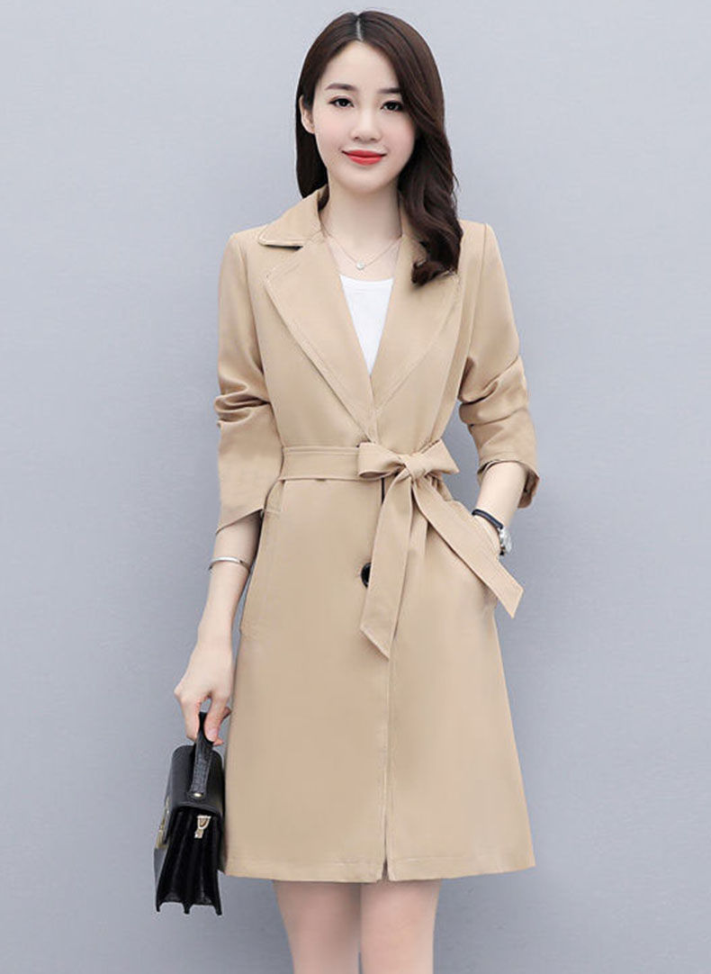 外套春秋2021年新款气质时尚高端韩版宽松大衣2126黑色中长款风衣4xl