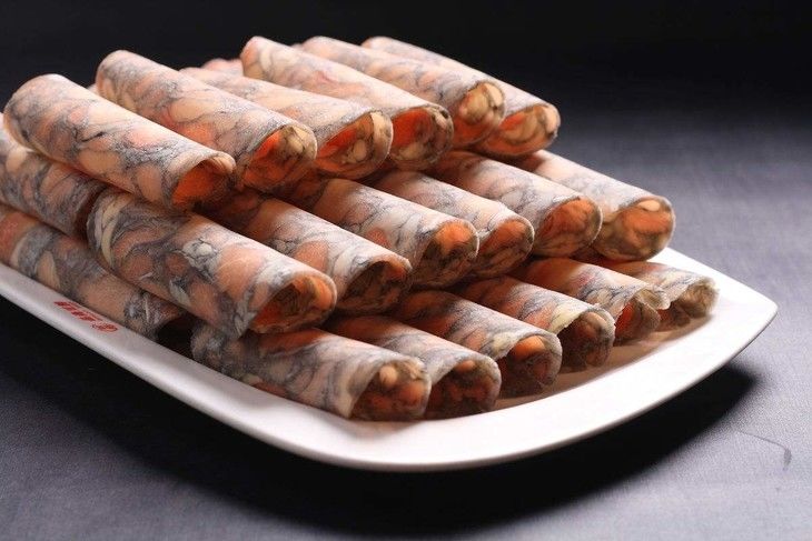 乌鸡卷 涮肉卷 经典涮肉鸡肉卷 家庭聚餐 火锅食材 四斤装美味乌鸡卷