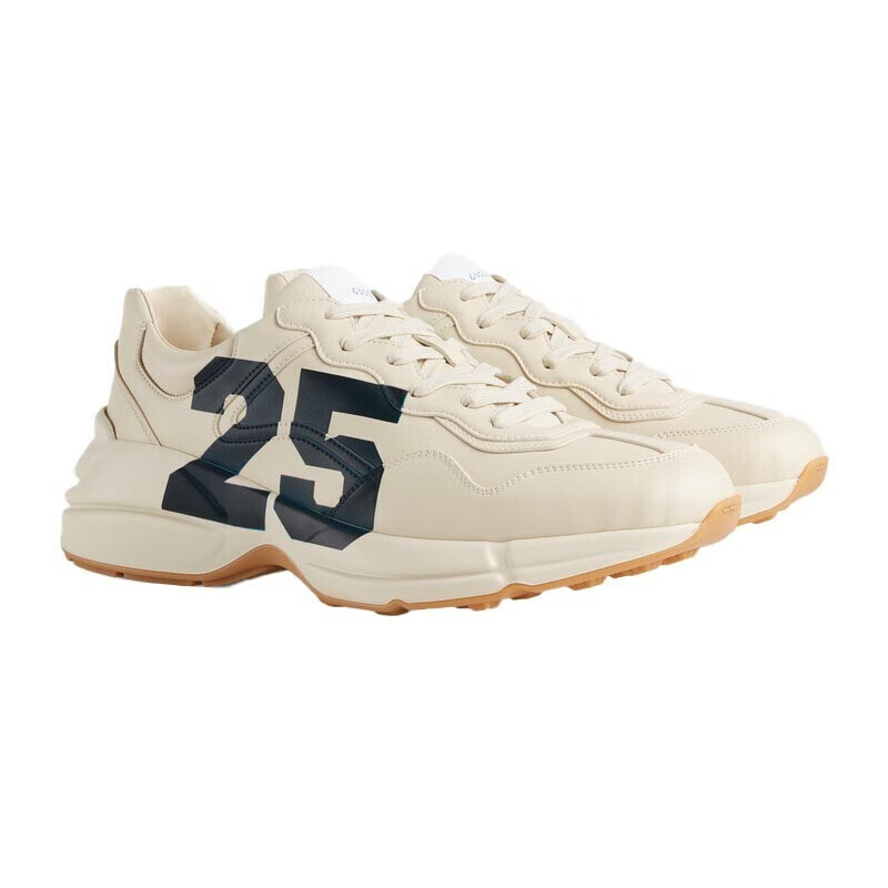 【中检鉴定】gucci古驰男鞋数字rhyton系列男士"25"印花运动鞋老爹鞋