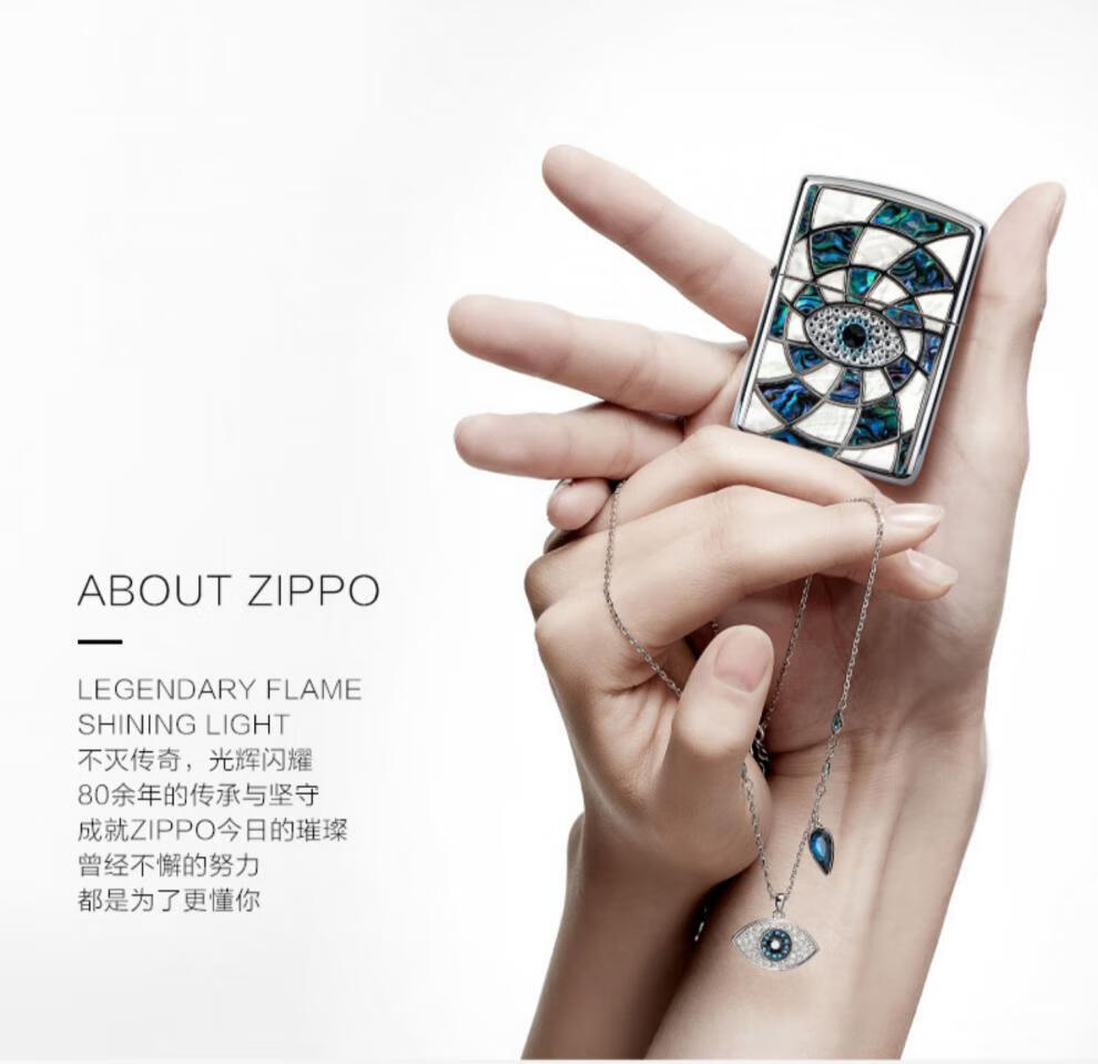 打火机zippo正版施华洛世奇水晶zcbec-72情侣礼盒zppo奢侈火机【图片