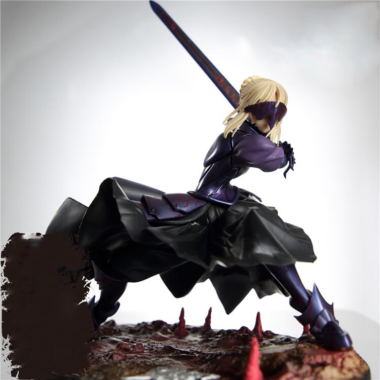 fog fate手办命运吾王冲田总司黑礼服婚纱saber 亚瑟王黑塞巴模型公仔