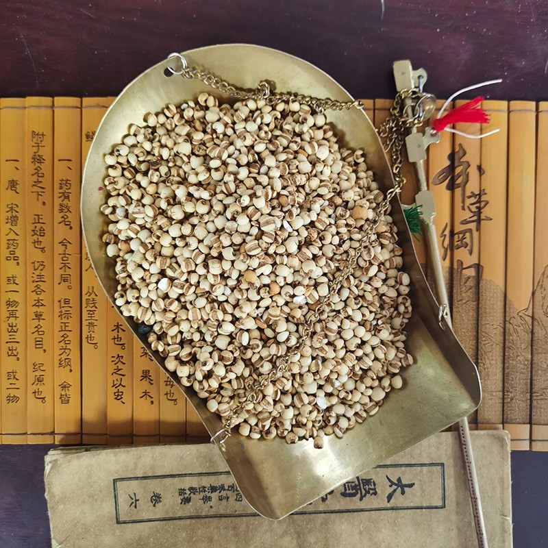 麸炒薏苡仁 实体中药房药材齐全药典标准中草药 麸炒薏苡仁1袋1000克