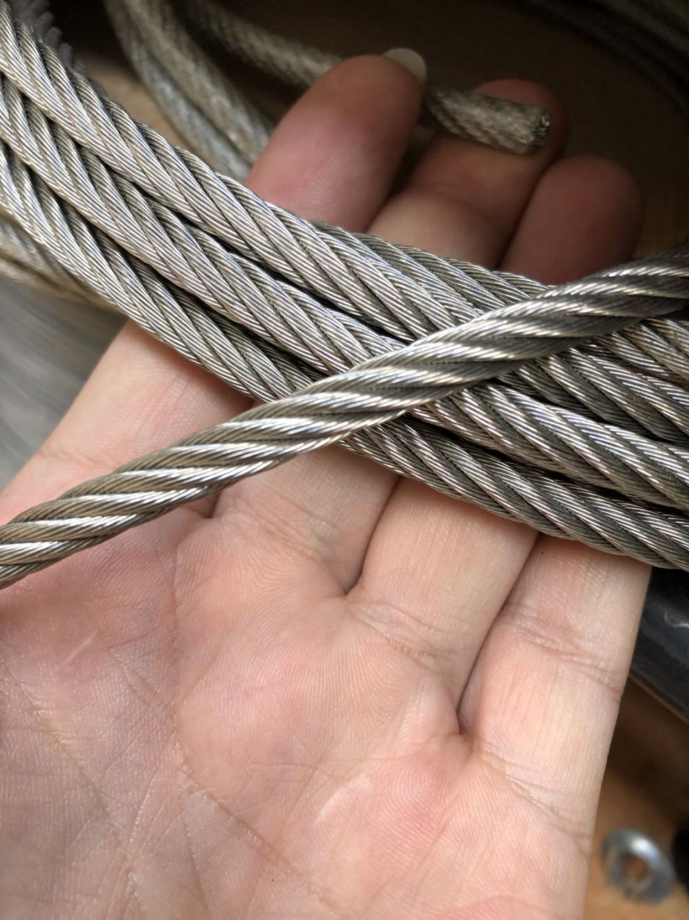钢丝绳拉绳304纯钢丝绳细软多股钢丝线晒衣钓鱼挂窗帘吊牌字03mm6mm77