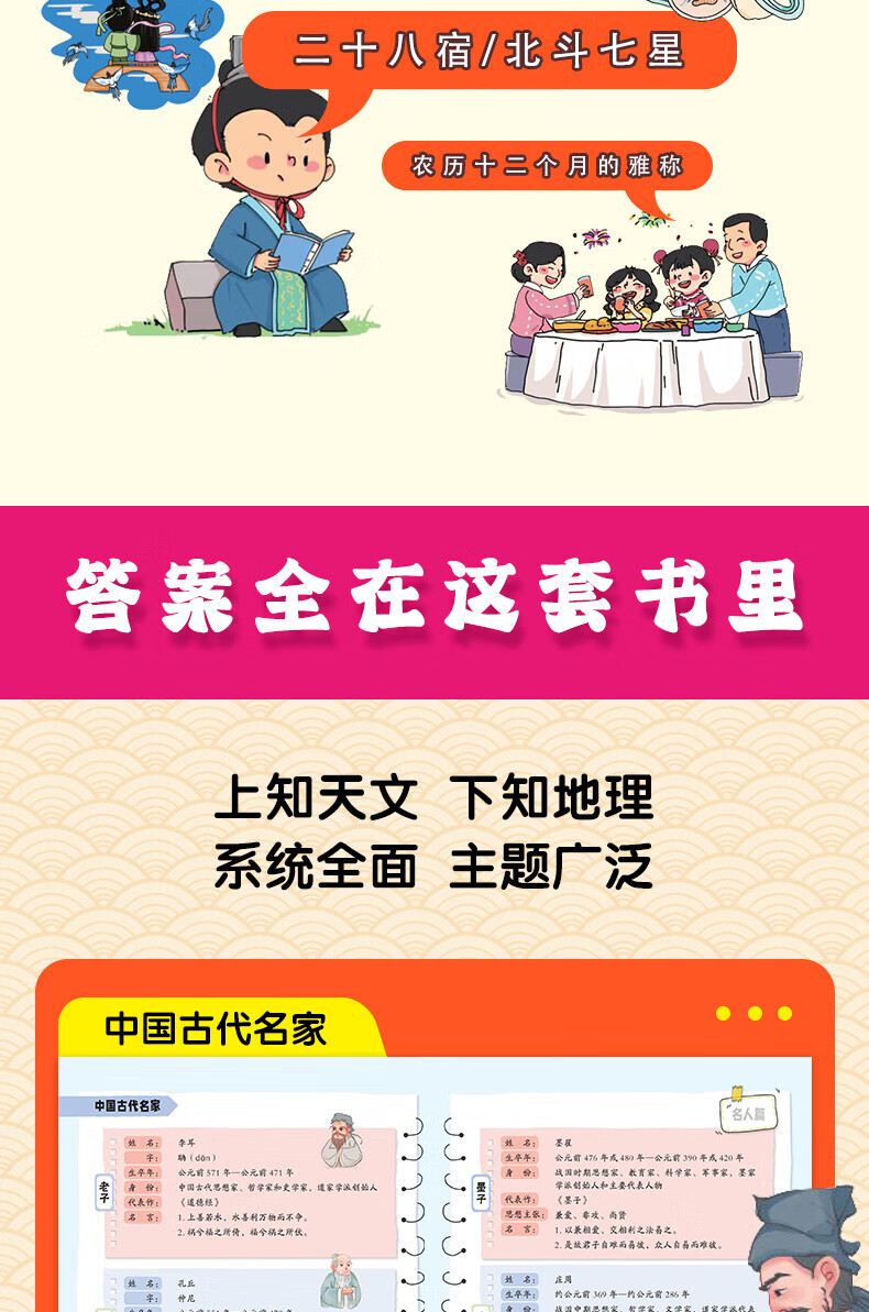 4，小學生必背分級文學常識 小學生一二三四五六年級通用語文知識大滙縂90天分級背誦打卡 小學生課外閲讀書籍