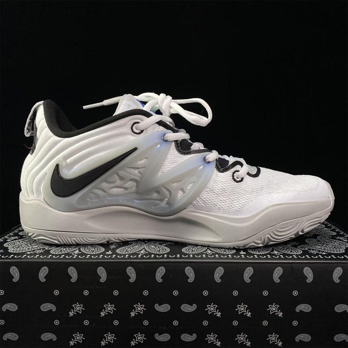 灭世纯原kd15杜兰特15代灰白藏蓝zoom全掌气垫实战耐磨缓震篮球鞋