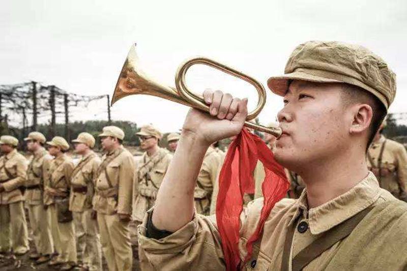 衝鋒號軍號做舊衝鋒號樂器老式吹號小號紅軍道具喇叭黃銅大小步號 纏