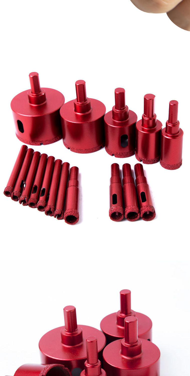 瓷砖开孔器钻头玻璃全瓷陶瓷玻化砖大理石石材高硬度扩孔钻40mm2支装