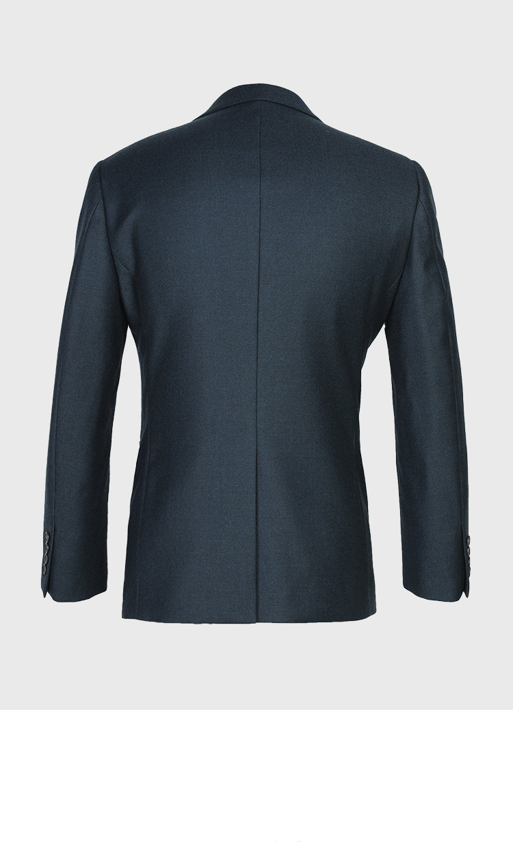 迪柯尼冬新款羊毛西装简约商务西装纯色单排扣单西男褚石绿54b