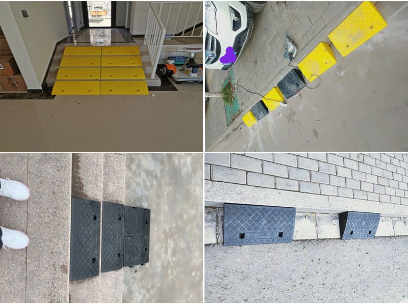 楼梯斜坡板门口台阶斜坡板电动摩托车上台阶神器斜波垫楼梯便携式下坡