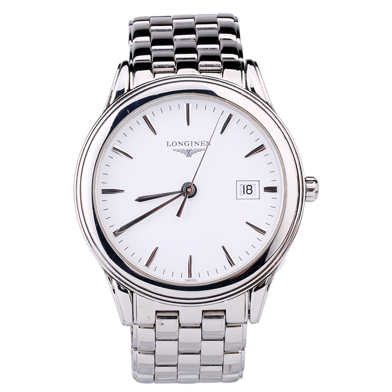 【二手95新】浪琴军旗系列男表石英奢侈品二手表钟表腕表 表径36mm l