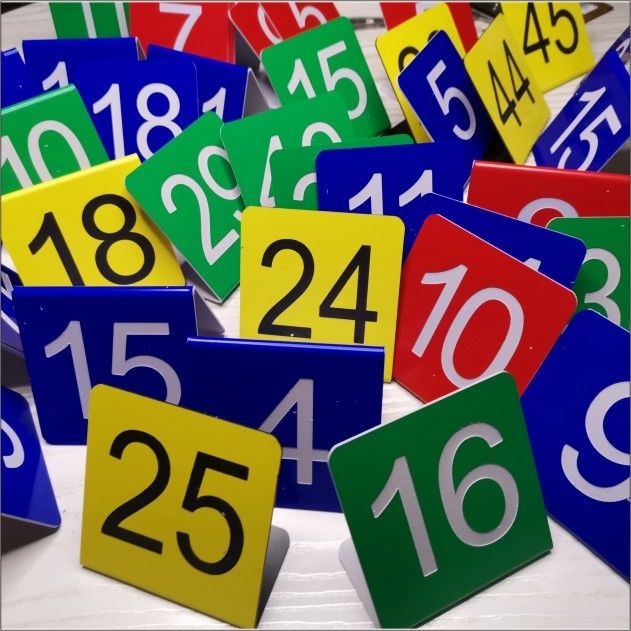号码牌台牌桌号牌叫号牌等候牌餐桌餐厅餐号饭店桌牌双面彩色牌绿面