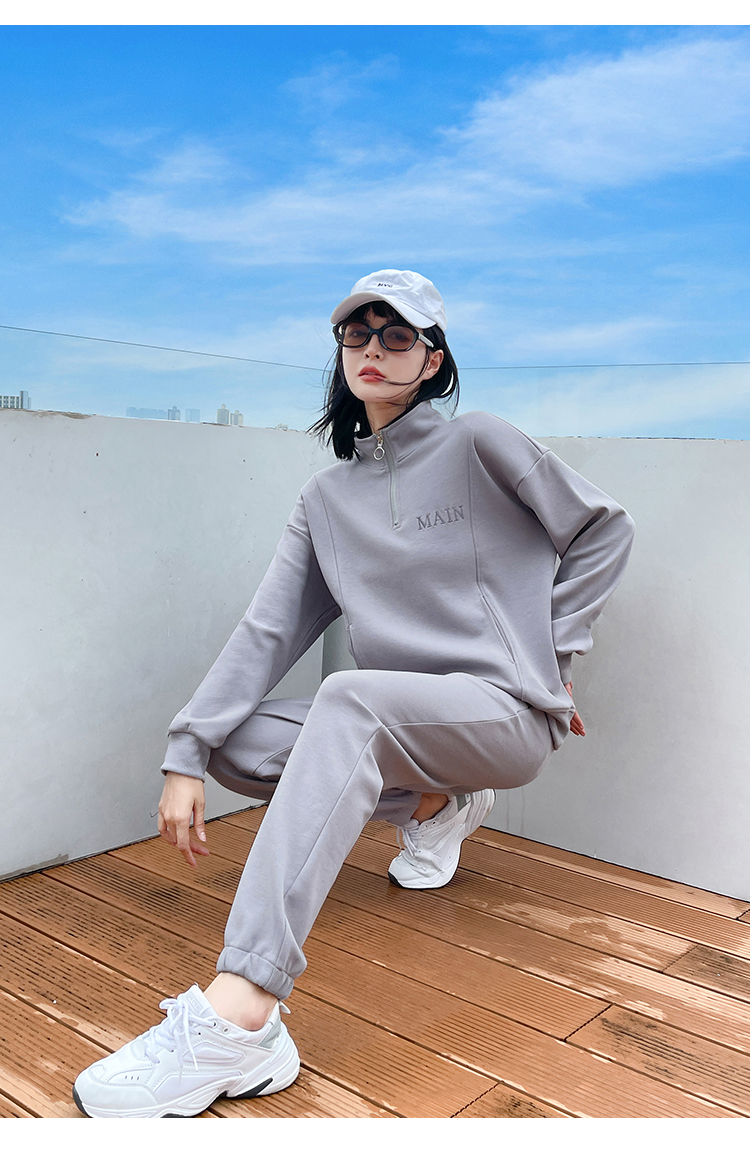 bvx卫衣套装女春秋香港潮牌2021新款百搭韩版宽松显瘦女装时尚运动