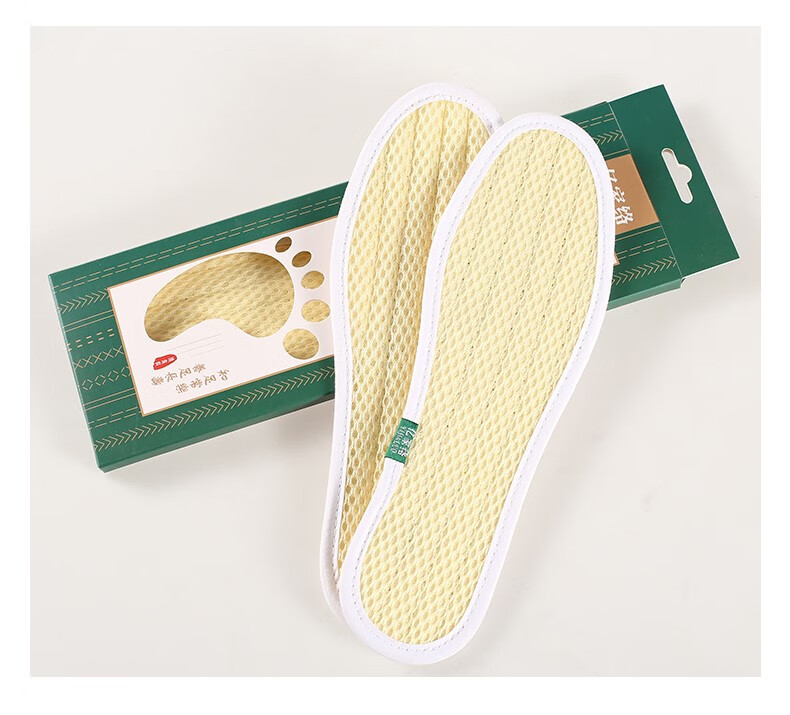 千叶繁 丝瓜瓤鞋垫 丝瓜络鞋垫吸汗除臭防臭丝瓜瓤鞋垫通用双层升级款
