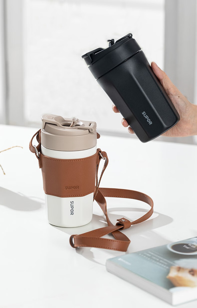 膳魔师(thermos) 咖啡杯316l不锈钢大容量高颜值随行保冷保热保温杯