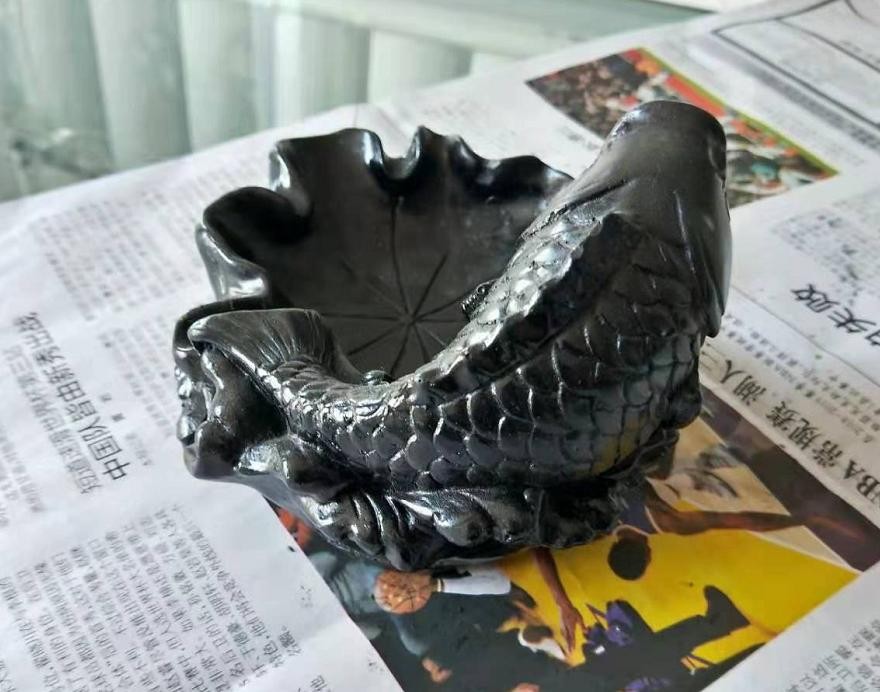 抚顺天然煤精 摆件 烟灰缸 原矿sn3994 3号【图片 价格 品牌 报价】