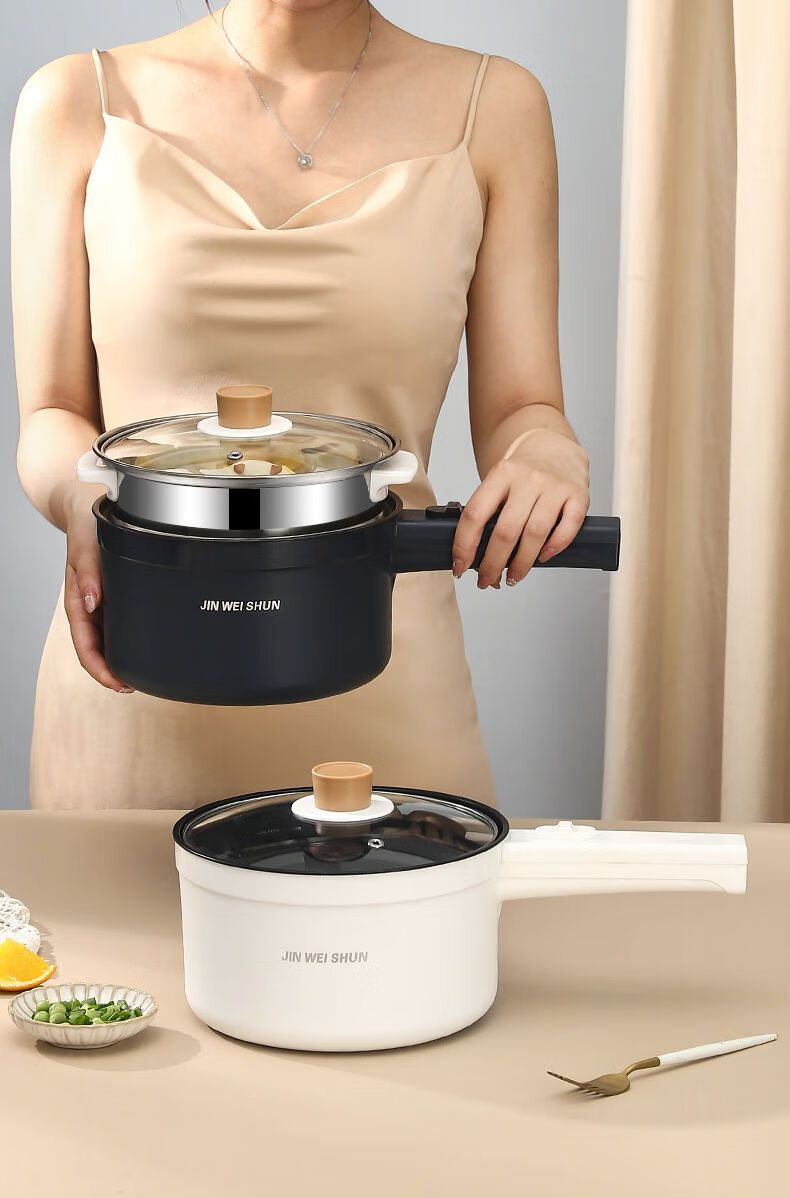 美菱2022新款多功能锅多功能电煮锅宿舍小电锅多用锅一体不粘锅电火锅