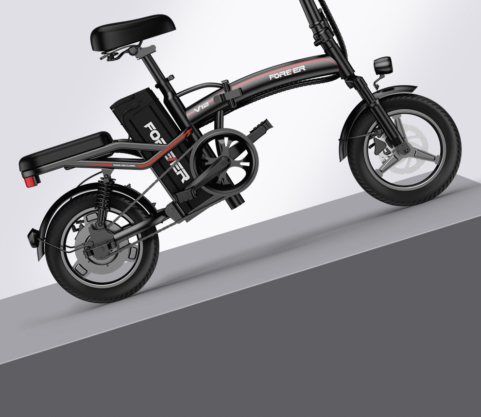 永久forever折叠电动车代驾电动自行车锂电助力车成人单车代步小型
