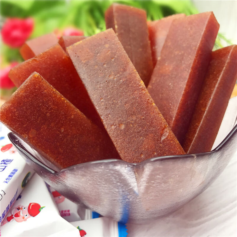 梦影娜(mengyingna) 果丹皮蓝莓山楂片制品儿童零食品独立小包装称重