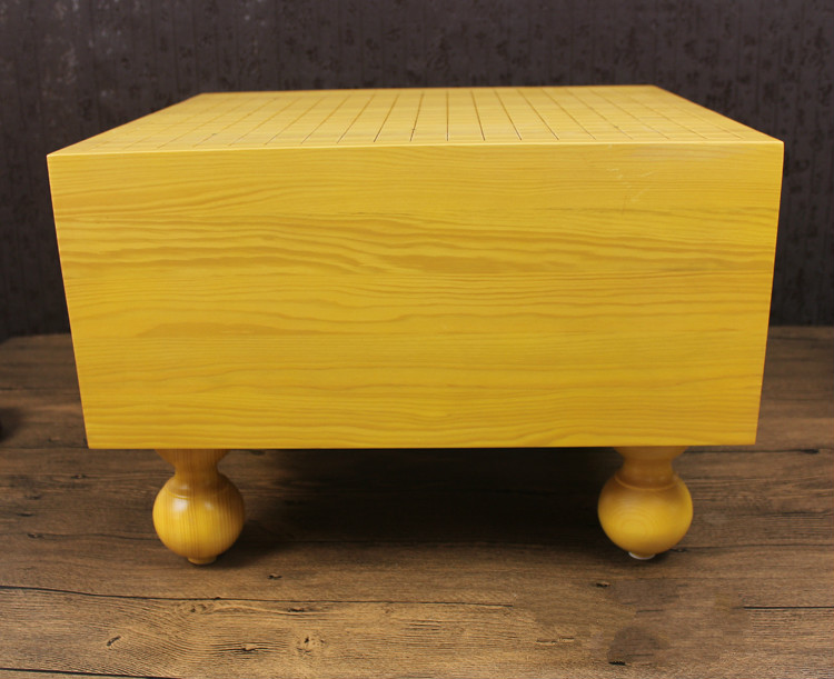 厚新榧实木围棋墩 围棋桌 高档实木棋具不贴面 20公分厚新榧木棋墩