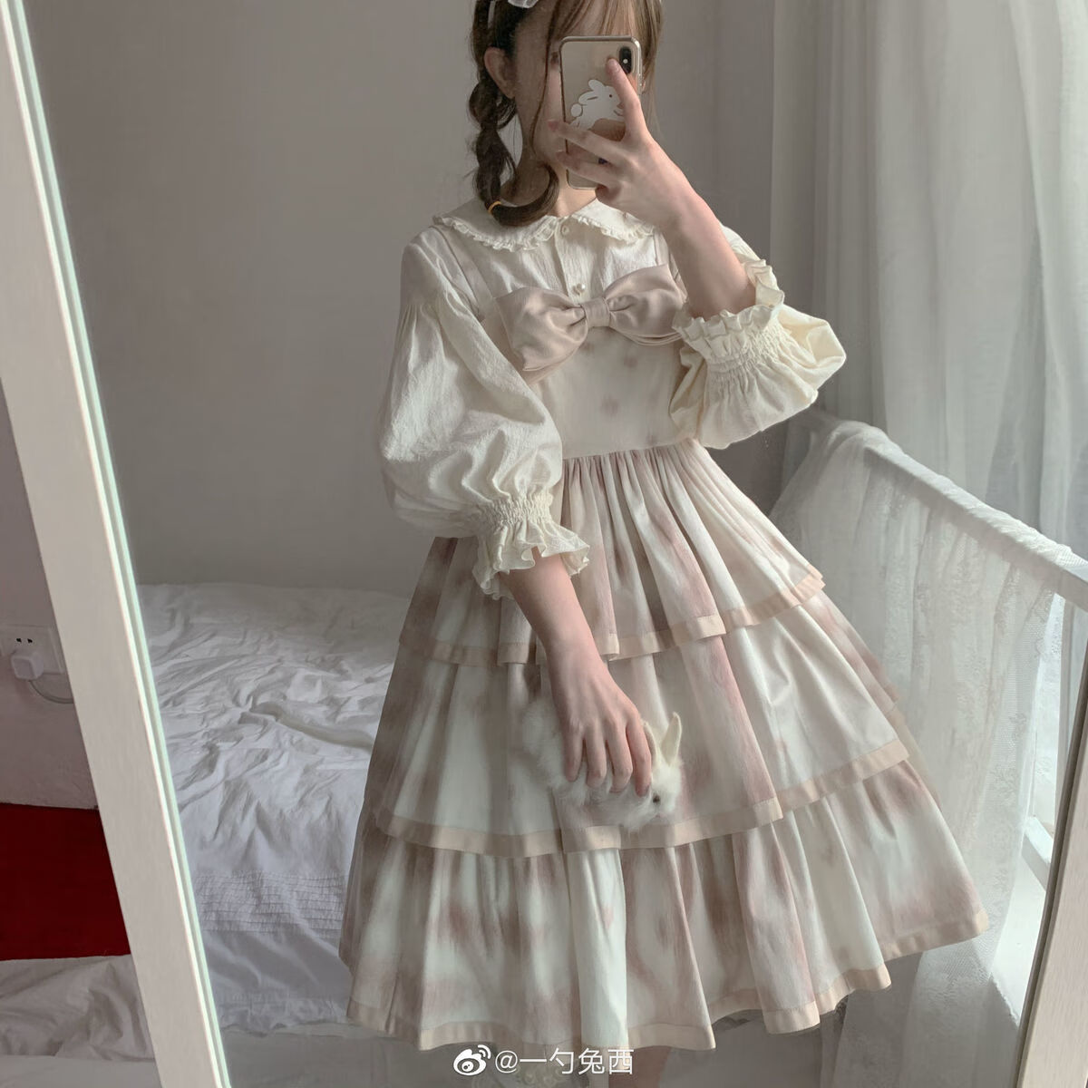 虎斑猫三花官配lolita内搭小泡芙百搭内搭打底衫sn2661生成色m