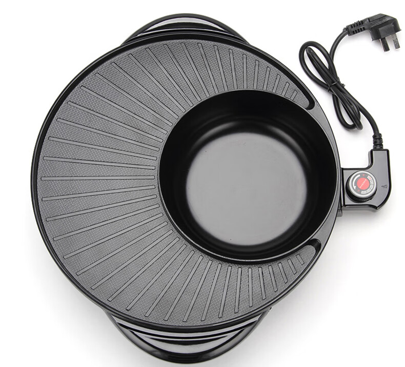 康佳(konka)涮烤一体锅家用电烧烤盘韩式多功能电热锅烤涮锅煎烤盘电