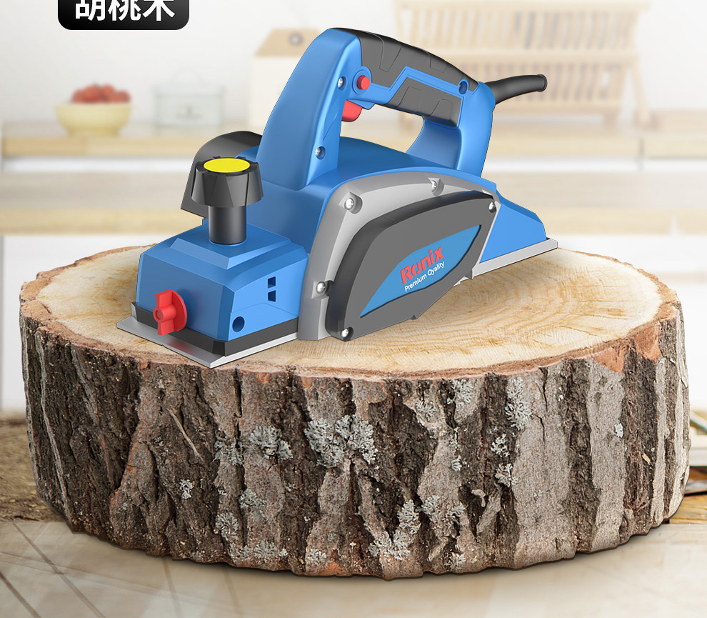 德国ronix手提电刨木工工具电刨子家用小型木工刨电动刨木机手电刨