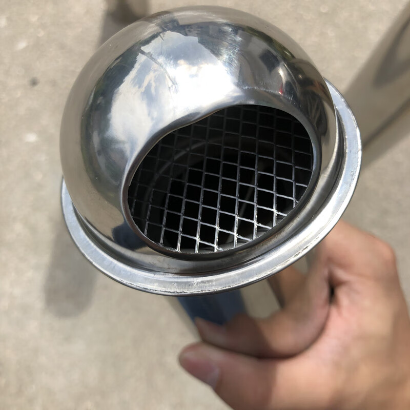 适用家用燃气热水器室外排气管防风防雨管子帽热水器不锈钢风帽防灌风