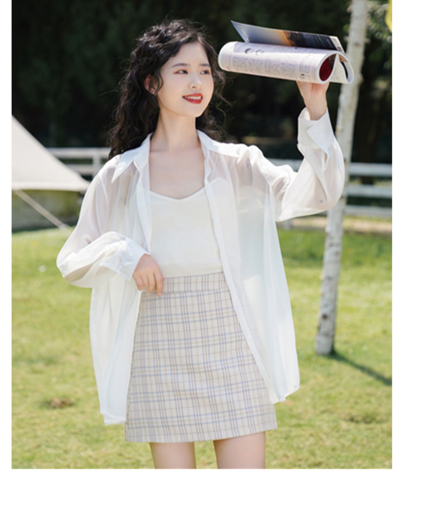 浪莎防晒衣女冰丝白色防晒开衫女夏季薄款2022新款透气长袖上衣百搭