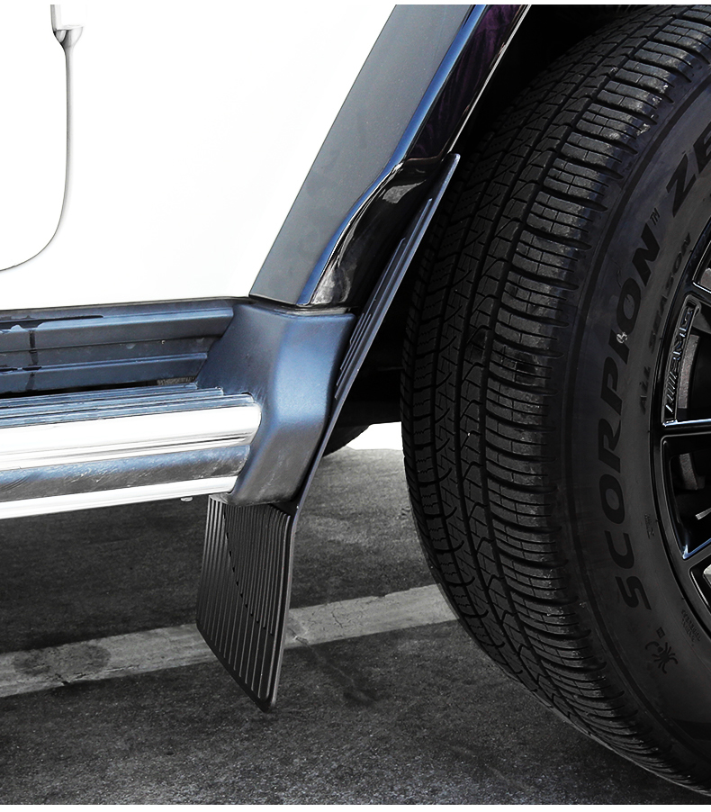 厂挡泥板g350g63g500改装轮胎挡泥板皮1921款奔驰g级前轮挡泥板2件套