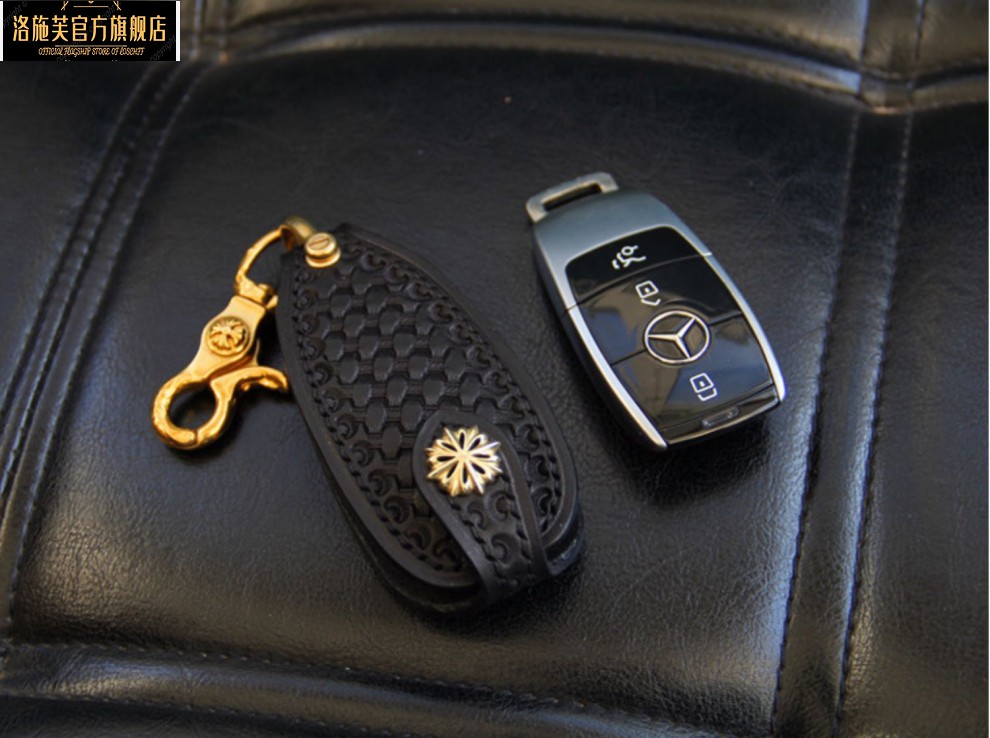 奔驰汽车钥匙套se级s350le300glc高档gle真皮gls450保护壳扣包奔驰c款