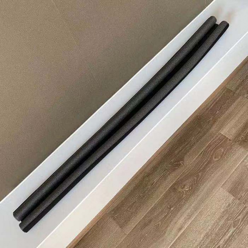 防风条隔音门窗缝隙胶条门缝挡风保暖贴条门缝保温黑色长95厘米1条装