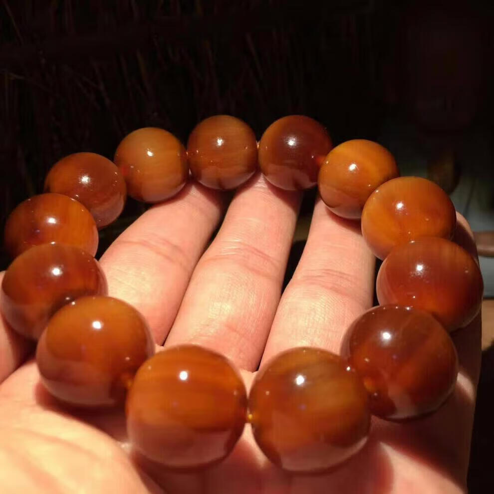 优化满血山龟甲手串山龟壳酒红色手链男款金甲养身文玩七夕情人节礼物