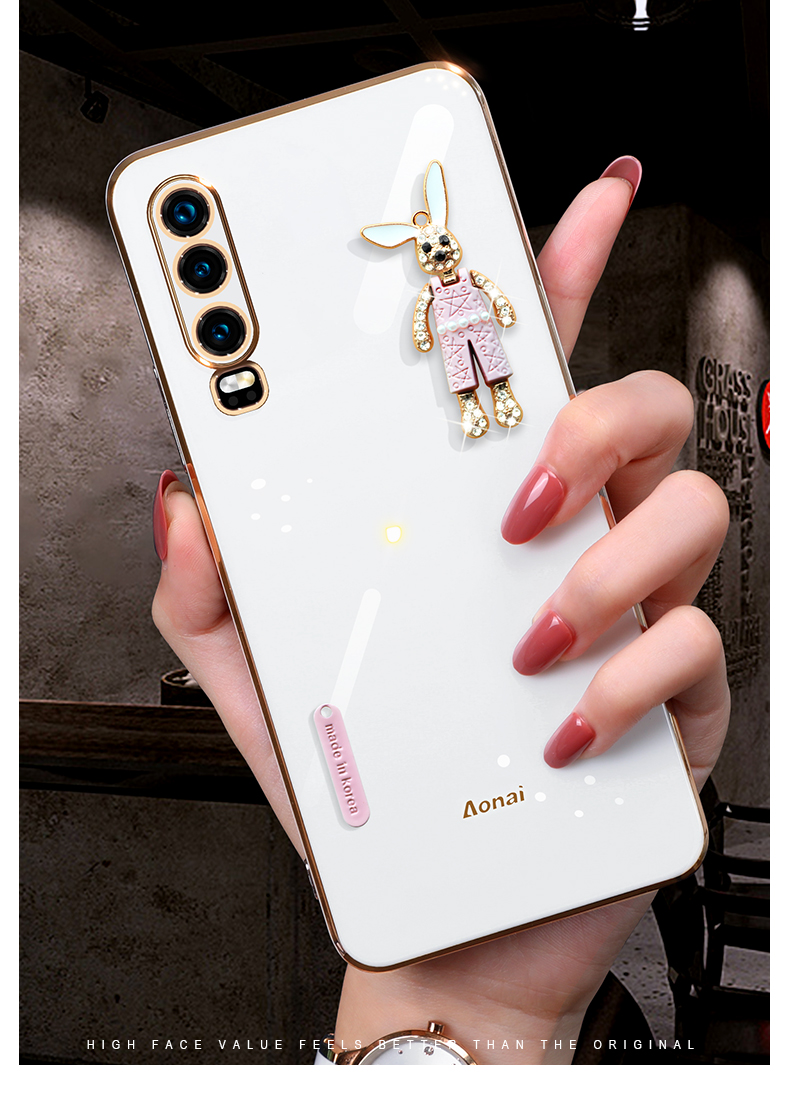 爵士驼华为p30pro手机壳可爱卡通兔子新款手机套直边网红潮牌个性创意