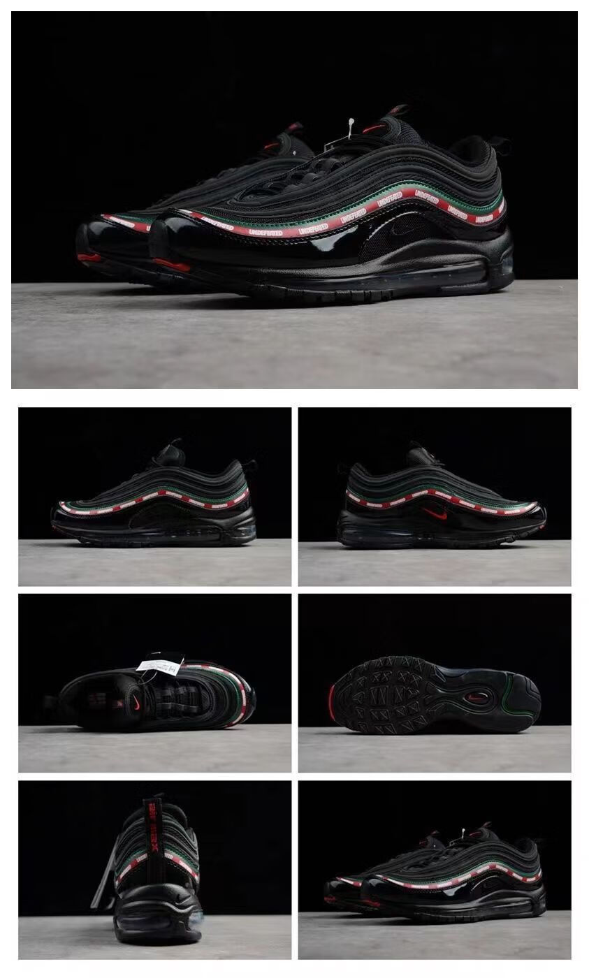 max 97头气垫跑步鞋全max97耶稣圣水笑脸男女运动鞋wonst max 97 纯黑