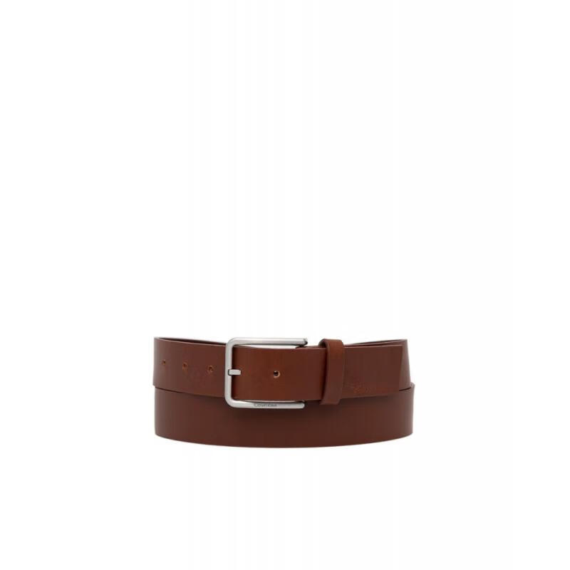 calvin klein 腰带男士奢侈品徽标腰带 dark brown cm-100【图片 价格