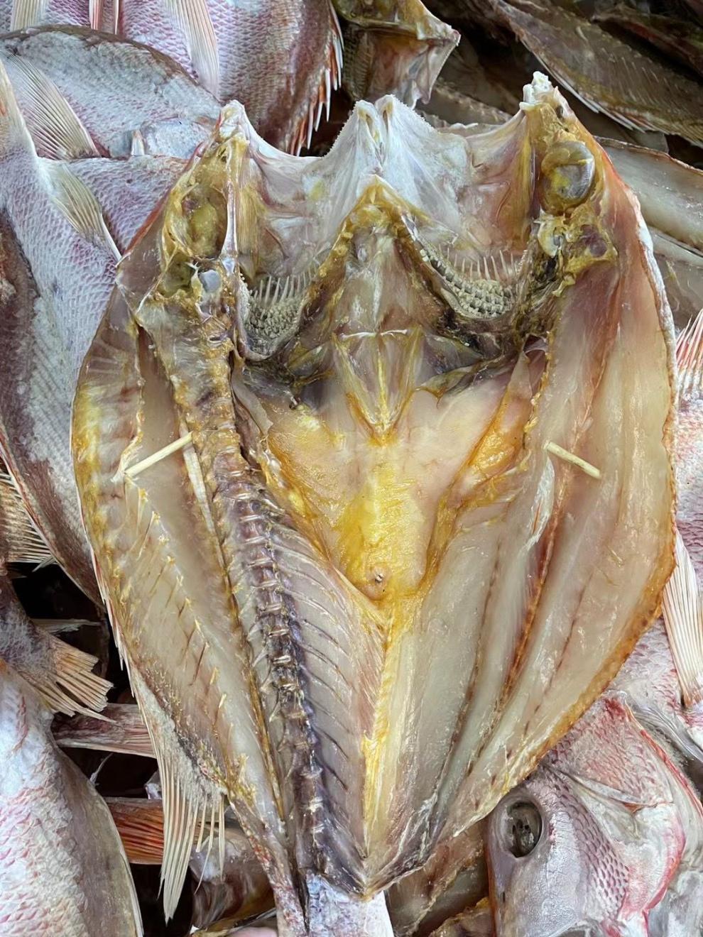 湛江特产深海大红鱼干 天然自晒咸鱼干红鲷鱼红鱼 2.