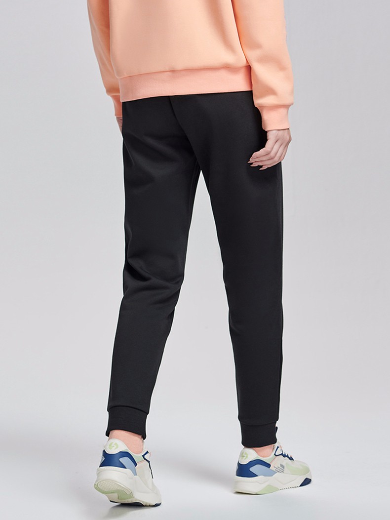 361度运动裤女修身加绒冬季新款保暖针织长裤跑步健身收口休闲裤女