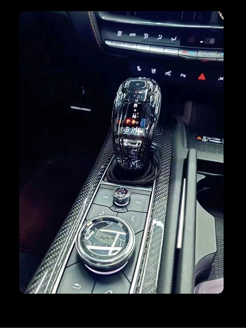 水晶档把 凯迪拉克xt6xt5/xt4/ct5/ct4/led发光挡杆 ct6水晶挡把三