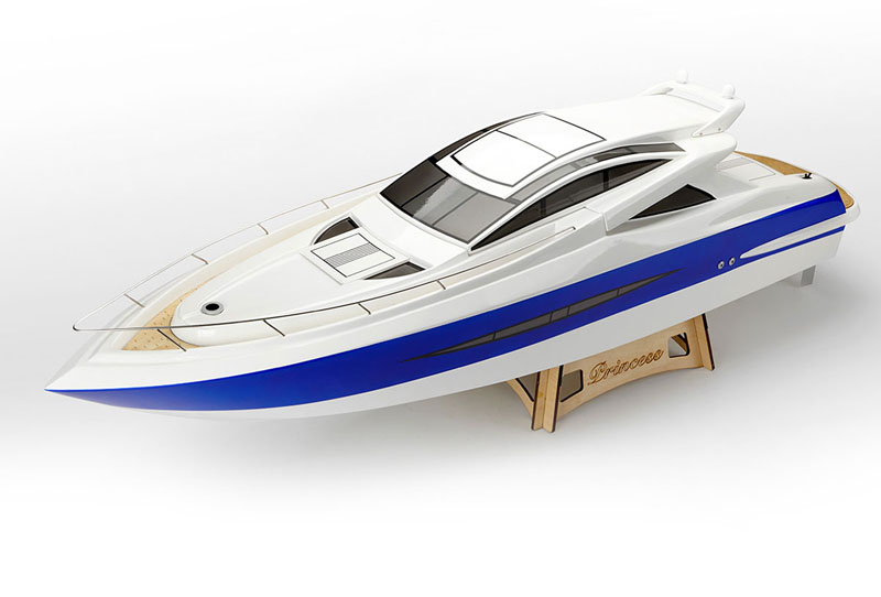 豪华游艇o艇玻璃钢遥控船带舵机遥控器 天富龙rc模型船到手开套装 天