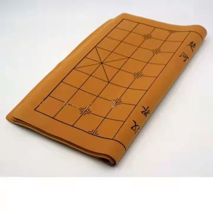 折叠便携绒布学生加厚棋布单面棋盘布 70*单面象棋盘(66x60)【图片