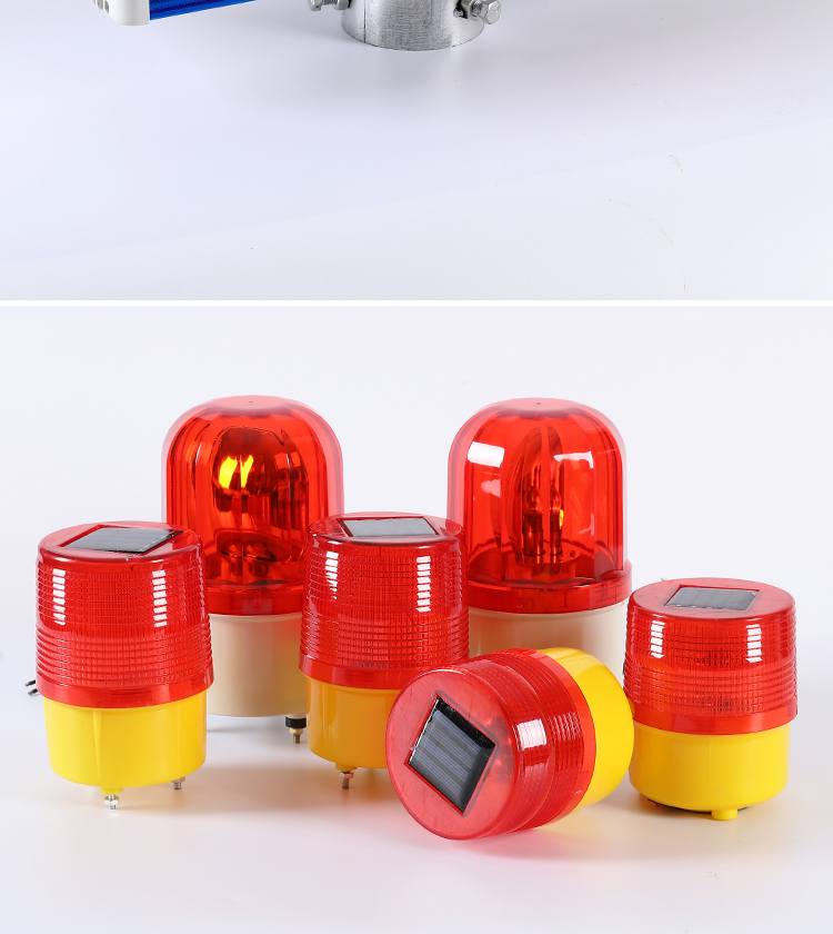适用于道路施工警示灯太阳能爆闪灯四灯双面警示灯道路led交通标志灯