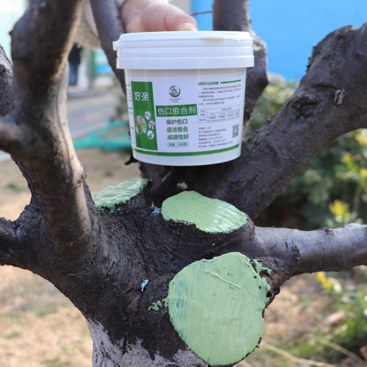 植物伤口愈合剂树木涂补剂人造树皮涂膜剂果树嫁接切口修复涂抹膏嫁接