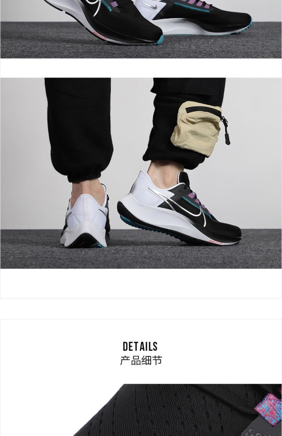 莆田飞马正版真品气垫zoom苏炳添登月跑步鞋运动休闲鞋慢跑鞋 nike耐