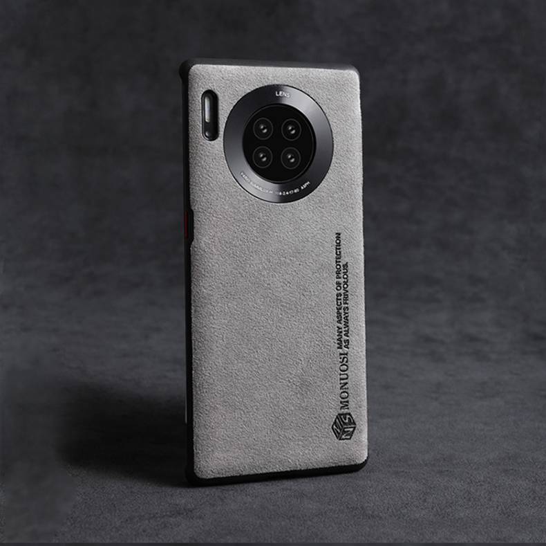 幻适用于华为mate30欧缔兰mate30pro翻毛皮5g版素皮版半包无边框散热