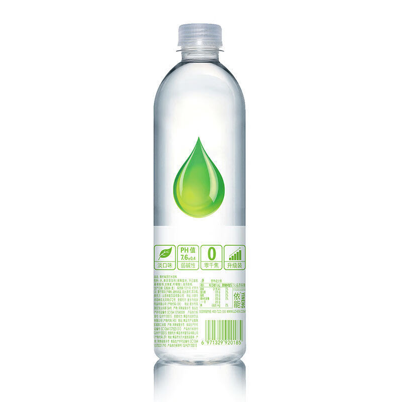 依能苏打水依能苏打水无汽弱碱性饮用水青柠味500ml12瓶整件青柠味12