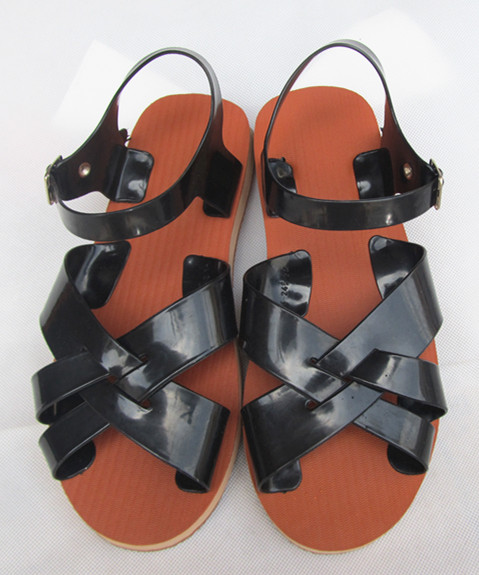 塑料凉鞋男瑕疵品处理泡沫女夏沙滩鞋老式8090儿时经典复古怀旧图片色