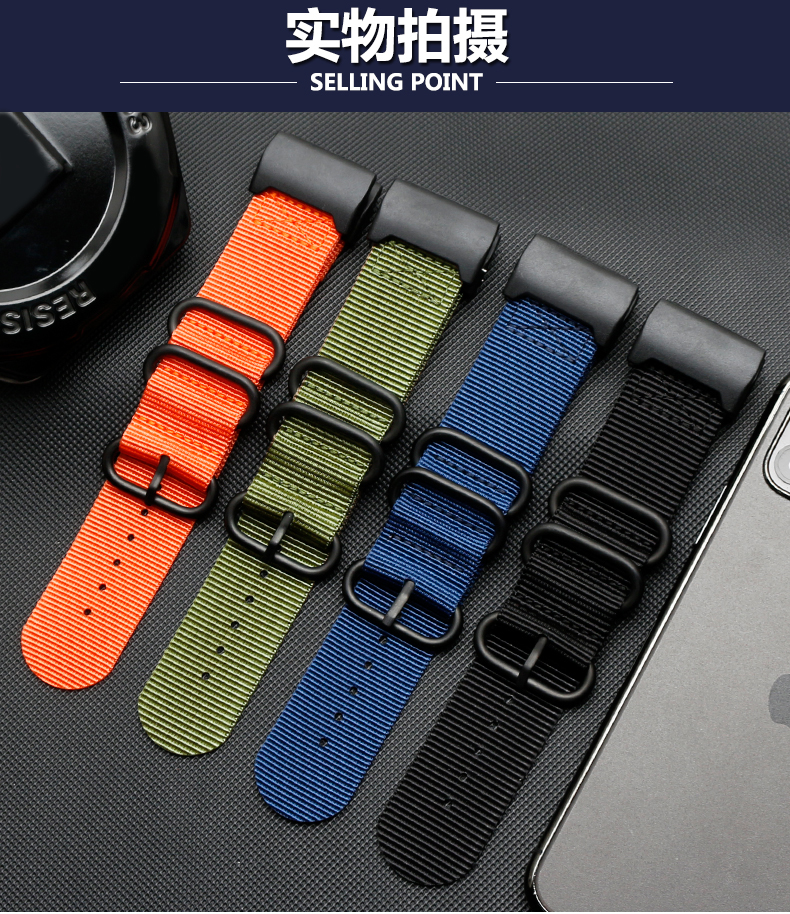 适配卡西欧小泥王手表带shock男尼龙gg1000gwg100gsg100替换表带尼龙