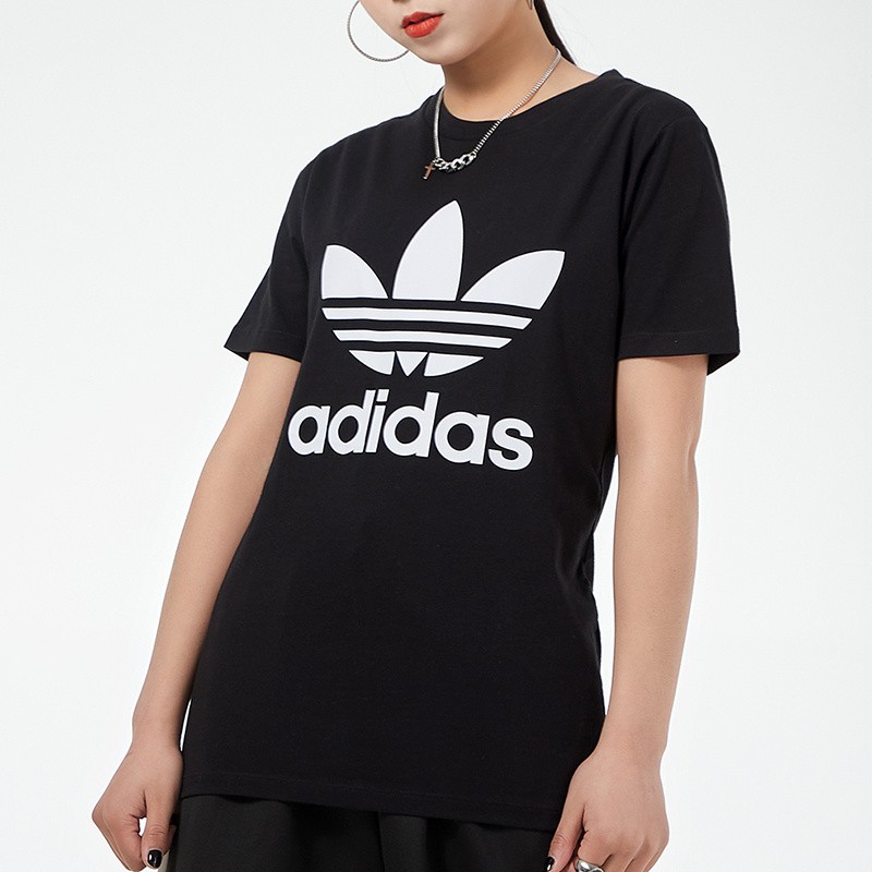 adidas阿迪达斯三叶草短袖女夏季新品经典款logo休闲t恤dv2587gn2975