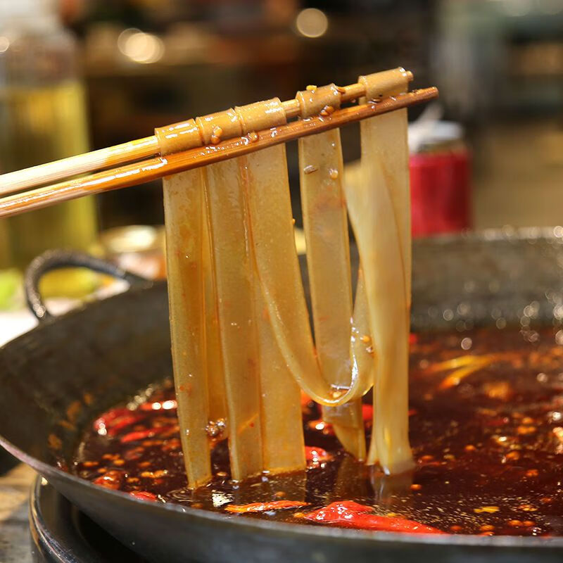 麦乡重庆武隆苕粉手工苕粉宽粉红薯粉苕皮紫薯苕粉粉皮3斤分零 3斤中