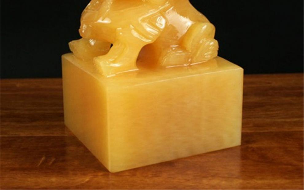 传国玉玺印章石摆件传国和田玉石定制作仿古龙大印章阿富汗玉石风水